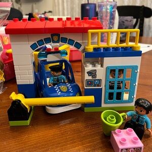 Lego Red and Blue Building Blocks Set